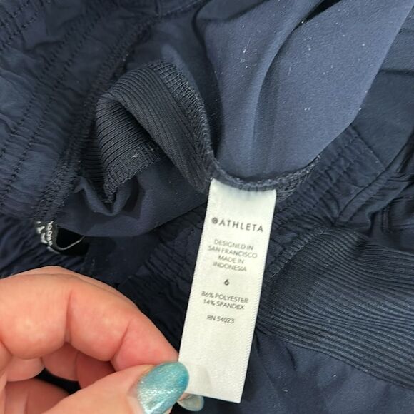 Athleta Brooklyn Mid Rise Elastic Waistband Jogger In Navy Blue Size 6 - Picture 7 of 11
